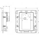 VIMAR - 21848.1.B - Сензорен екран KNX 4,3 инча Full Flat Бял EIKON (1)