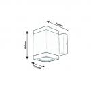 RABALUX - Градински аплик влагозащитен GU10 / 1x max. 35W IP54 антрацит Buffalo 7887 (3)