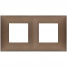VIMAR - 09664.24 cover plate - 2+2 horizontal/vertical installation modules matt copper color NEVE UP