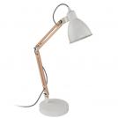 EGLO - Настолна лампа TORONA 1 E14 1X28W бяло/дърво - 901294