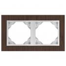 EFAPEL - DOUBLE FRAME WALLNUT/ALUMINIUM 90920 TNA LOGUS 90 Arbore
