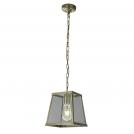 SEARCHLIGHT -  4614AB Voyager Antique Brasstapered Bar Lantern With Clear Glass Panels 