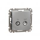 SCHNEIDER ELECTRIC - SDD113471S Sedna Design & Elements - TV/SAT Розетка 4db/1db, крайна, алуминий