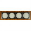 EFAPEL - FOUR GANG FRAME MAHOGANY/GREY 90940 TMS LOGUS 90 Arbore