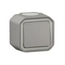 LEGRAND - ВЛАГОЗАЩИТЕН СГЛОБЕН Девиаторен ключ Plexo New 10AX 250V IP55 IK08 ОМ сив 069711L