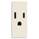 VIMAR - SICURY 2P+T 15 A 127 V~ socket outlet, American standard, canvas 30242.C