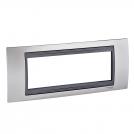 SCHNEIDER ELECTRIC - MGU66.106.239 Unica Top - cover frame - 6 modules - matt nickel/graphite