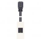 VIMAR - HDMI 2.1b outlet with 90° cable white 30346.HB