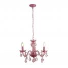 SEARCHLIGHT - chandelier  PINK CHANDELIER 3943-3PI E14, 3X40W