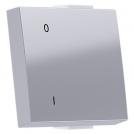 ACA LIGHTING - MODYS BUTTON WITH INDICATOR & SYMBOL 0-1 2M. SILVER 10101333069