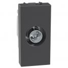 BTICINO - Socket TV type coaxial 1M color Graphite Light Now YD4202D