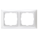 ABB - 2CKA001725A1480 Рамка двойна ABB Basic55 Бяло Basic