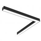 ULTRALUX - LED body magnetic linear black angular 2X10W unwired CCT 48V DC LMSTLL20CCT