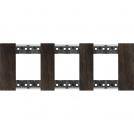 BTICINO - KA4802M3LG 2+2+2  modules Living Now cover plate - walnut