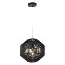 SEARCHLIGHT - Пендел BLACK WICKER 11203-1BK E27, 60W