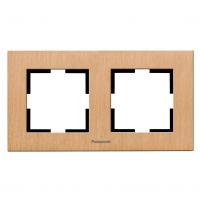 PANASONIC - 2gang Frame Woodenoak WKTF08023WO