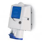 SCAME - Industrial combined socket 2P+E 32A+shuko IP54 series Optima Combi 513.3253-DF