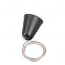 MAXLIGHT -  TRACK SUSPENSION WITHOUT CLAMP 1,5m BLACK, MHT1-P15-BK