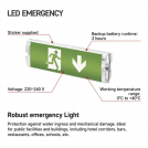 EMOS - LED Emergency Bulkhead NESSI 3W 3h IP65 NESSI ZN1110 (2)