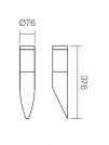 SMARTER - аплик COLONNA 9010 E27, 1 x max. 28W, IP44 (1)