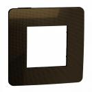 SCHNEIDER ELECTRIC - NU280252 New Unica - cover frame - 1 gang - 1 x 2 modules - bronze/ black coarse surface 