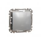 SCHNEIDER ELECTRIC - SDD113111 Sedna Design & Elements - 1pole push button - 10AX 250V without frame aluminium