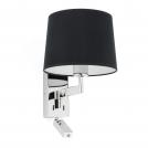 FARO - ARTIS Chrome structure wall lamp with LED reader 68493-03
