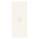 VIMAR - Face plate for axial mechanism white, lightable bulb symbol - 31000A.LB