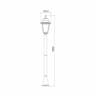 ACA LIGHTING - Градински фенер стоящ черен 105см влагозащитен IP44 PLGP5B (1)