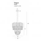 MAXLIGHT - Полилей VOGUE P0283,Ø: 60см + 40см,16 x 40W E14 230V (3)