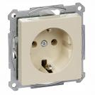 SCHNEIDER ELECTRIC - Контакт шуко с лицев панел и детска защита крема System M MTN2300-0344 