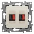 LEGRAND - 764681 Double loudspeaker socket ivory