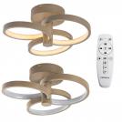RABALUX - Dimmable ceiling lamp with remote control Ø31, Н:14 cm.  71400  ISIDORA⚡ LED 32W ⚡ 2560lm ⚡ 3000-6500К ⚡ IP20 ✴ Gray-beige