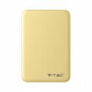V-TAC - Външна батерия 5000 mA/h, жълта, SKU: 8196 VT-3503