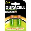 DURACELL - Батерия АА акумулаторни 1300mAh 2бр в пакета  DURAAR1300