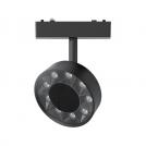 ULTRALUX - LED body magnetic linear black circle SMART 9W CCT 48V DC LMST9S9CCT