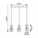 RABALUX - PENDANTS ABRA 72163 E27 3X MAX 60W (5)