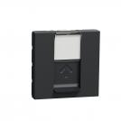SCHNEIDER ELECTRIC - NU341954 New Unica -RJ45, S/FTP cat 6 straight, click, shuttered, anthracite