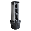 ELMARK - TOWER MULTIPLUGS 6 MODULES BLACK - 47005