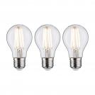 PAULMANN - LED Крушки 3бр.   5080   Filament 230V LED bulb ⚡ E27 ⚡ 3x1055lm ⚡ 3x9W ⚡ 2700K dimmable ✴ Прозрачен 