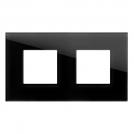 TEM - OG24GDM Frame 2+2M, color Black glass, Modul Edge