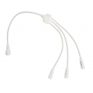 ACA LIGHTING - Cable connector for 2 wire rope light, IP 44  XCONR3OUTW