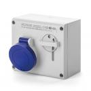SCAME - Industrial socket 2P+E 32A IP44 with mechanical locking Omnia 500.3283 series