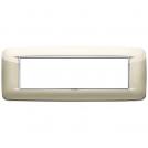 VIMAR - 20687.C07 - Eikon Chrome Round Рамка 7М италиански стандарт Metallic champagne