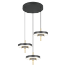 TRIO - Пендел Ø45 3х10W 1200lm , смяна на цветна температура 2300+3000+4000K  KEATON 340230380 черен / злато