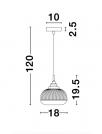 NOVA LUCE - Пендел MOND 9738211 LED E14 1x5 W, IP20 Bulb Excluded D: 18 H: 120 cm (5)