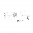 FARO - wall lamp RON 64400-12   E27 MAX 15W LED (1)
