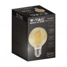 V-TAC - LED Bulb 7W Filament E27 G95 Amber Cover 2200K SKU: 217147 (6)