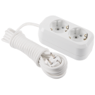 MAKEL - MGP512 2 Gang Multiple Earthed Socket with Cable 2m.