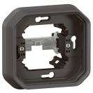 LEGRAND - Влагозащитена Рамка за скрит монтаж със скоби Plexo New антрацит 69609L